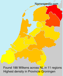 Surname Wilkens in Netherlands