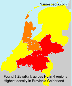 Surname Zevalkink in Netherlands