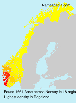 Surname Aase in Norway