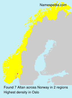 Surname Altan in Norway