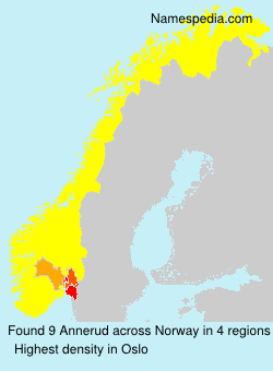 Surname Annerud in Norway