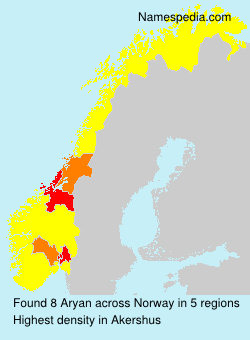 Surname Aryan in Norway