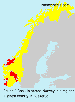 Surname Baciulis in Norway