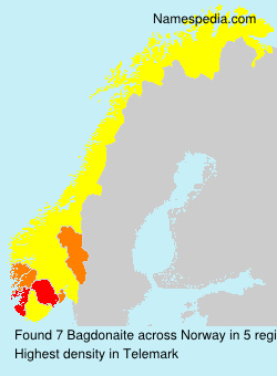 Surname Bagdonaite in Norway