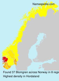 Surname Blomgren in Norway