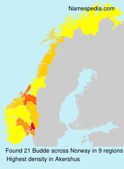 Surname Budde in Norway