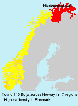 Surname Buljo in Norway