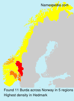 Surname Burda in Norway