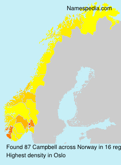 Surname Campbell in Norway