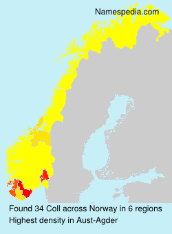 Surname Coll in Norway