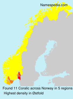 Surname Coralic in Norway