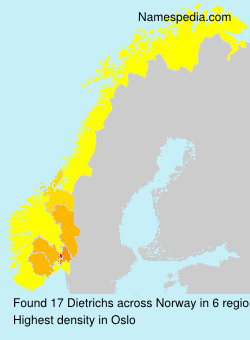 Surname Dietrichs in Norway
