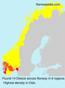 Surname Dietzel in Norway