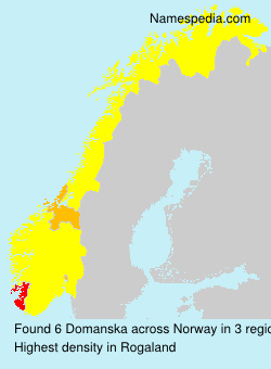 Surname Domanska in Norway