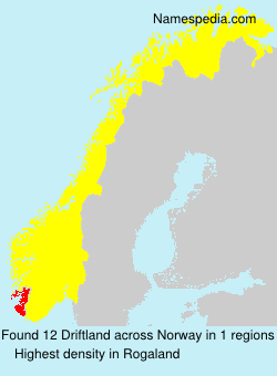 Surname Driftland in Norway Surname Driftland in Norway
