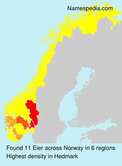 Surname Eier in Norway