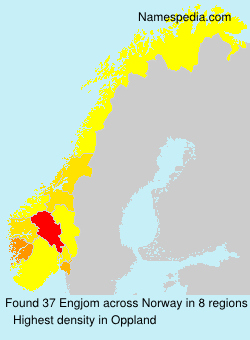 Surname Engjom in Norway