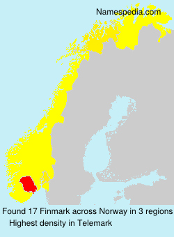 Surname Finmark in Norway