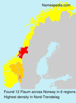 Surname Flaum in Norway