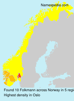Surname Folkmann in Norway