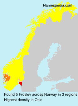 Surname Froslev in Norway