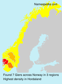 Surname Giers in Norway