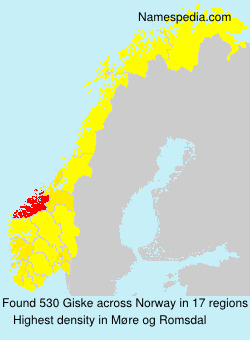 Surname Giske in Norway