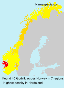 Surname Godvik in Norway