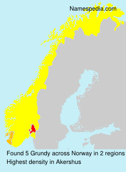 Surname Grundy in Norway