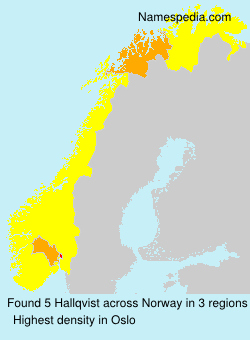 Surname Hallqvist in Norway