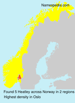 Surname Heatley in Norway