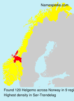 Surname Helgemo in Norway