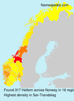Surname Hellem in Norway