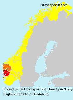 Surname Hellevang in Norway