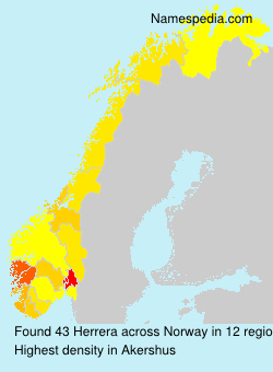 Surname Herrera in Norway