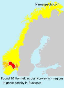 Surname Hornfelt in Norway