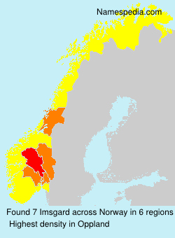 Surname Imsgard in Norway