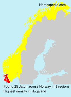 Surname Jatun in Norway