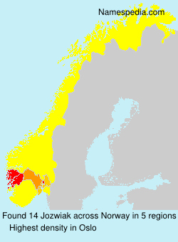 Surname Jozwiak in Norway