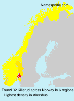 Surname Killerud in Norway
