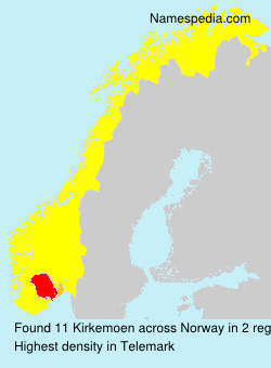 Surname Kirkemoen in Norway