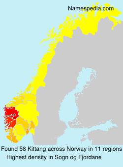 Surname Kittang in Norway