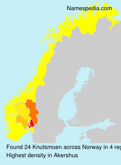 Surname Knutsmoen in Norway