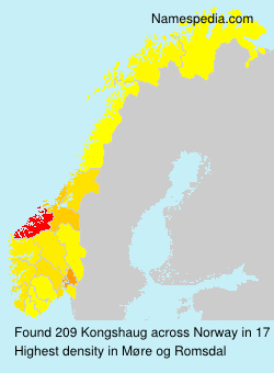Surname Kongshaug in Norway