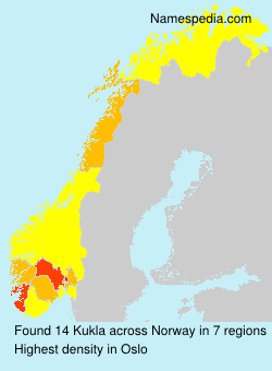 Surname Kukla in Norway