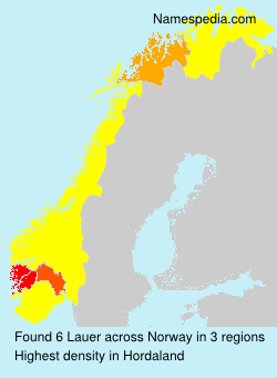 Surname Lauer in Norway