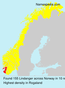 Surname Lindanger in Norway