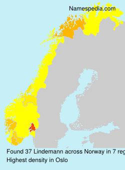 Surname Lindemann in Norway