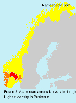 Surname Maakestad in Norway