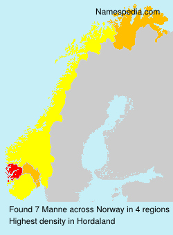 Surname Manne in Norway